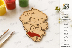 Valentine&#039;s Day Paintable Ornaments Bundle Laser Cut Product Image 11