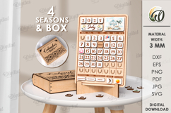 Perpetual Calendars Bundle Laser Cut . Wooden Calendar SVG Product Image 8