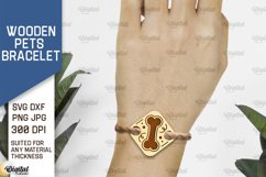 Wooden Pets Bracelet Laser Cut. Design With Pets SVG Product Image 1