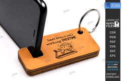Wooden Phone Stands Laser Cut Bundle | Mini Keychains | CNC Product Image 16