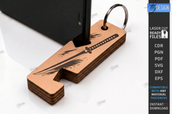 Wooden Phone Stands Laser Cut Bundle | Mini Keychains | CNC Product Image 18