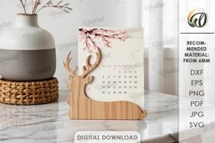 3D Photo Holder Laser Cut. Photo Stand. Deer SVG Product Image 1