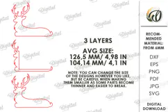 3D Photo Holder Laser Cut. Photo Stand. Deer SVG Product Image 2