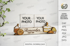 3D Photo Holder Laser Cut. Photo Stand SVG Product Image 1