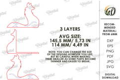3D Photo Holder Laser Cut. Photo Stand. Fox SVG Product Image 2