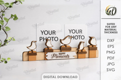 3D Photo Holder Laser Cut. Photo Stand SVG Product Image 1