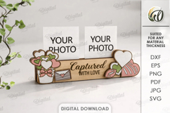 3D Photo Holder Laser Cut. Photo Stand SVG Product Image 1