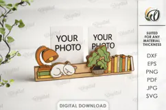 3D Photo Holder Laser Cut. Photo Stand SVG Product Image 1