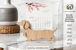 3D Photo Holder Laser Cut. Photo Stand. Dog SVG Product Image 1