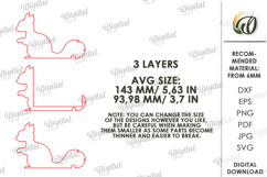 3D Photo Holder Laser Cut. Photo Stand. Squirrel SVG Product Image 2