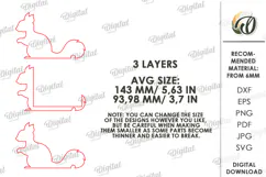 3D Photo Holder Laser Cut. Photo Stand. Squirrel SVG Product Image 2