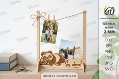 Photo Holders Frames Bundle Laser Cut. Photo Stand SVG Product Image 2