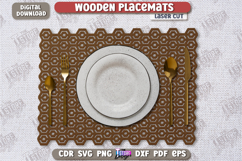 Wooden Placemat Laser Cut | Table Servicing | Kitchen Decor Product Image 1