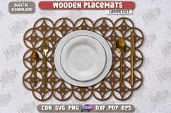 Wooden Placemat Laser Cut | Table Servicing | Kitchen Decor Product Image 1