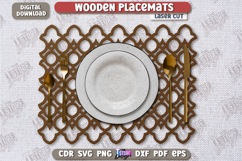 Wooden Placemat Laser Cut | Table Servicing | Kitchen Decor Product Image 1