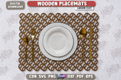 Wooden Placemat Laser Cut | Table Servicing | Kitchen Decor Product Image 1