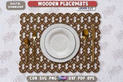 Wooden Placemat Laser Cut | Table Servicing | Kitchen Decor Product Image 1