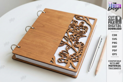 Notebook Covers Laser Cut Bundle | Floral and Geometric SVG Product Image 13