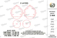 3D Plant hanger Laser Cut. Wooden Plant Holder SVG Product Image 2