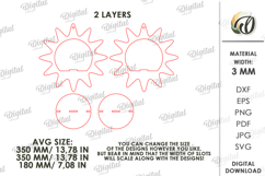 3D Plant hanger Laser Cut. Wooden Plant Holder SVG Product Image 2