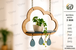 3D Plant hangers Bundle Laser Cut. Wooden Plant Holder SVG Product Image 6
