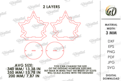 3D Plant hanger Laser Cut. Wooden Plant Holder SVG Product Image 2