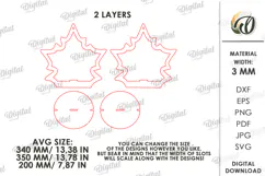 3D Plant hanger Laser Cut. Wooden Plant Holder SVG Product Image 2