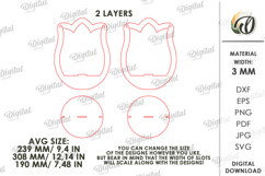 3D Plant hanger Laser Cut. Wooden Plant Holder SVG Product Image 2
