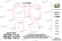 3D Plant hanger Laser Cut. Wooden Plant Holder SVG Product Image 2