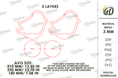 3D Plant hanger Laser Cut. Wooden Plant Holder SVG Product Image 2