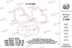 3D Plant hanger Laser Cut. Wooden Plant Holder SVG Product Image 2