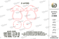 3D Plant hanger Laser Cut. Wooden Plant Holder SVG Product Image 2