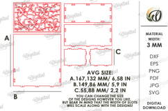 3D Planter Boxes Bundle Laser Cut. Hanging Planter SVG Product Image 4