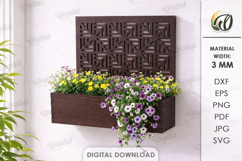 3D Planter Boxes Bundle Laser Cut. Hanging Planter SVG Product Image 5
