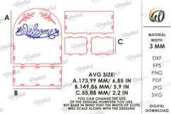 3D Planter Box Laser Cut. Hanging Planter SVG Product Image 2