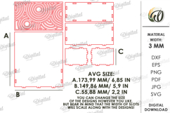 3D Planter Box Laser Cut. Hanging Planter SVG Product Image 2