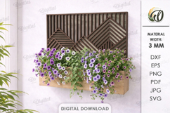 3D Planter Boxes Bundle Laser Cut. Hanging Planter SVG Product Image 11