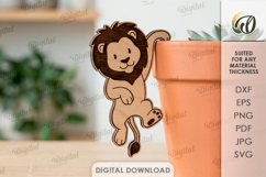 Plant Pot Decors Bundle Laser Cut. Plant Pot Hanger SVG Product Image 14