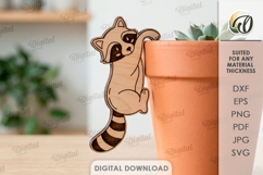 Plant Pot Decors Bundle Laser Cut. Plant Pot Hanger SVG Product Image 6