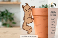 Plant Pot Decors Bundle Laser Cut. Plant Pot Hanger SVG Product Image 11