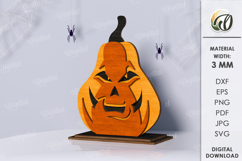Wooden Pumpkins Bundle Laser Cut. Home decor SVG Product Image 12
