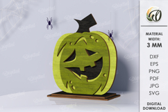 Wooden Pumpkins Bundle Laser Cut. Home decor SVG Product Image 8