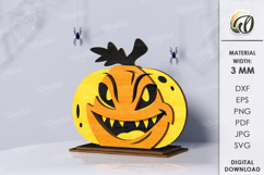 Wooden Pumpkins Bundle Laser Cut. Home decor SVG Product Image 10