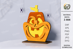 Wooden Pumpkins Bundle Laser Cut. Home decor SVG Product Image 11