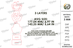 Wooden Pumpkin Laser Cut. Home decor SVG Product Image 2