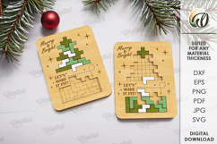Puzzle Game Bundle Laser Cut. Wooden Block Puzzle SVG Product Image 3