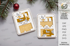 Puzzle Game Bundle Laser Cut. Wooden Block Puzzle SVG Product Image 8