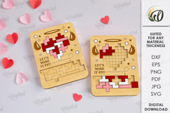 Puzzle Game Bundle Laser Cut. Wooden Block Puzzle SVG Product Image 9