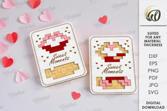 Puzzle Game Laser Cut. Wooden Block Puzzle SVG Product Image 1