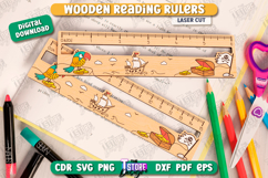 Wooden Reading Ruler Laser Cut Bundle,Ruler with Reading Aid Product Image 11